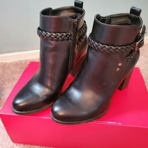 Leather ankle boots